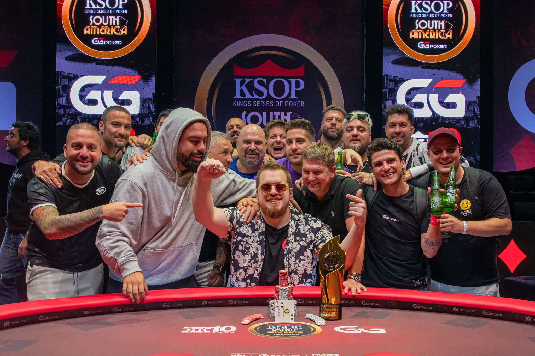 ¡Campeón! Waigel hizo historia en el Ultra High Roller del KSOP South America