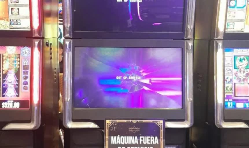 Casino Mar del Plata: perdió y destrozó la tragamonedas