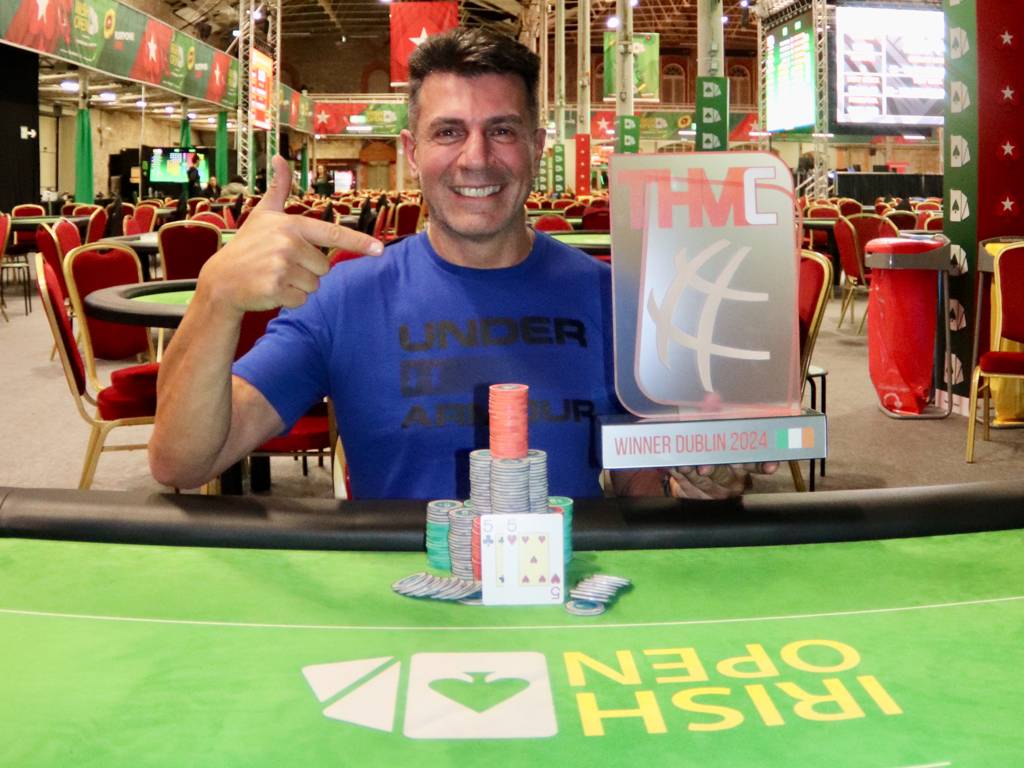 ¡Campeón! Mario Niciforo festejó en el Irish Poker Open