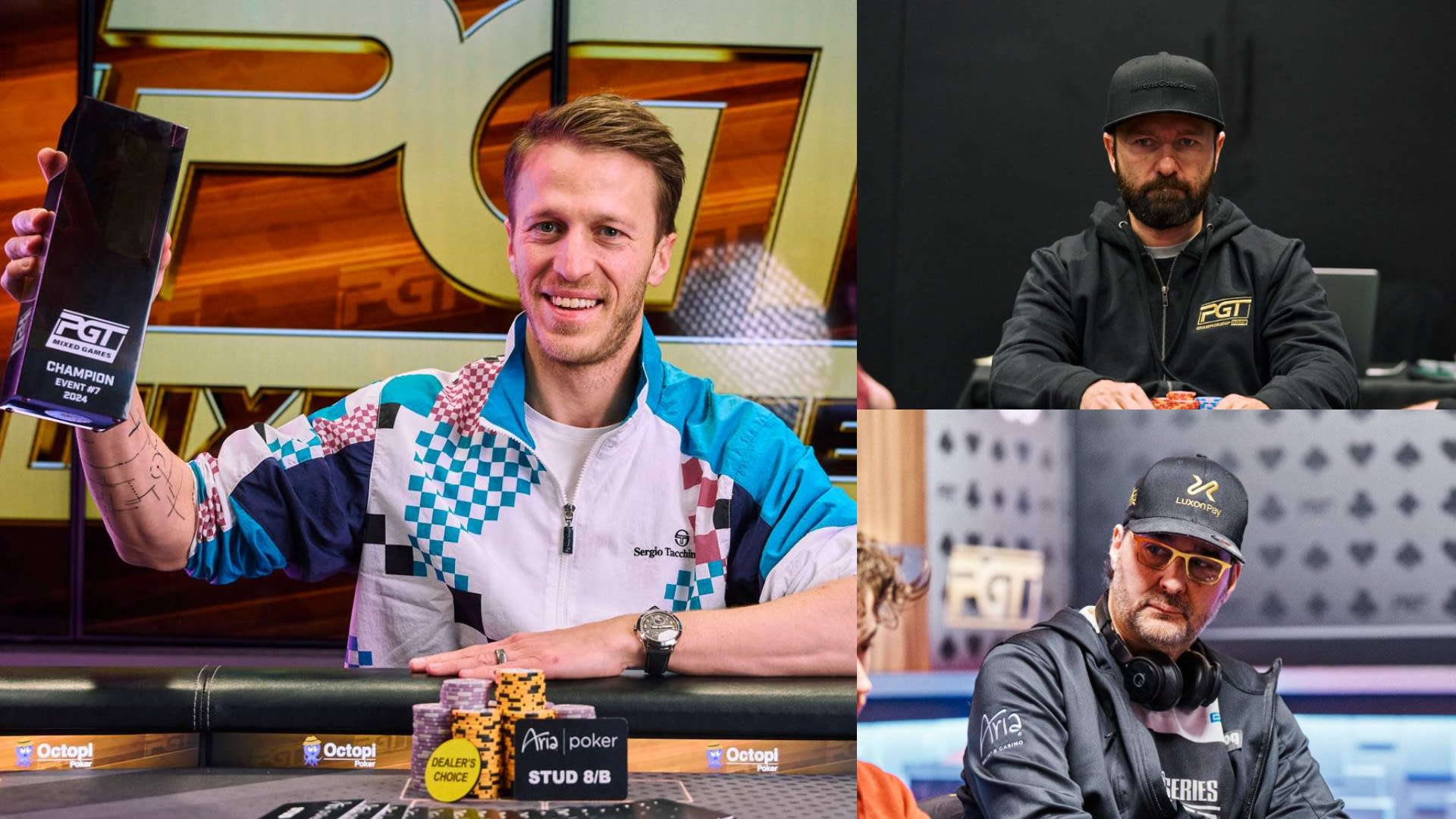 Sternheimer venció a Negreanu y Hellmuth para ganar el PGT Dealers Choice