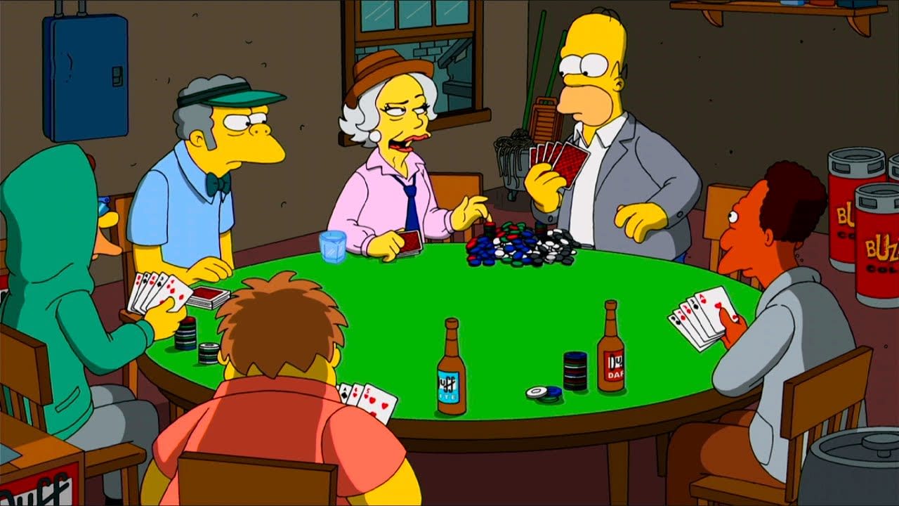 Los Simpsons y el poker, una combinación EV+ en risas