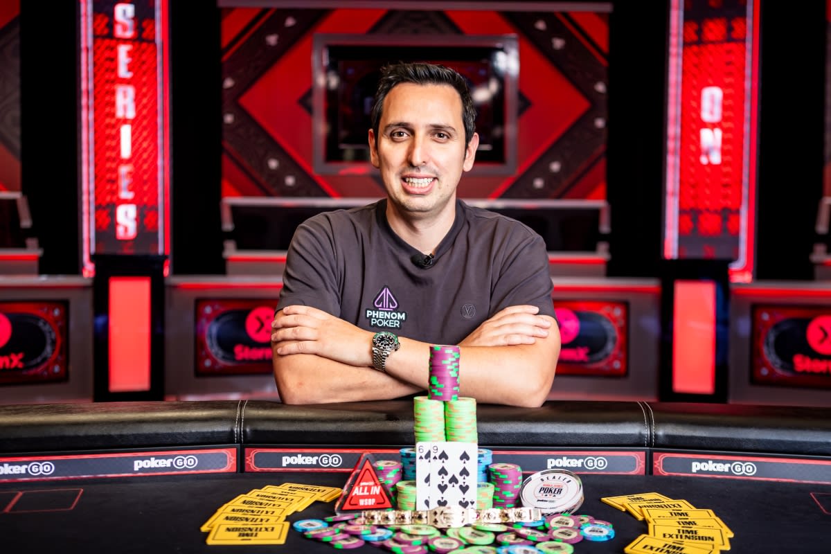 Brazalete y bombazo histórico: Sergio Aido ganó el US$50K de la WSOP