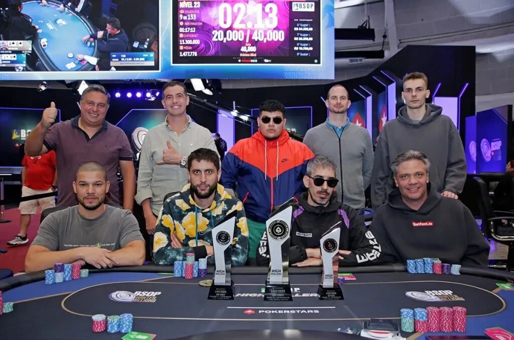 Tres argentinos en la mesa final del High Roller PKO del BSOP