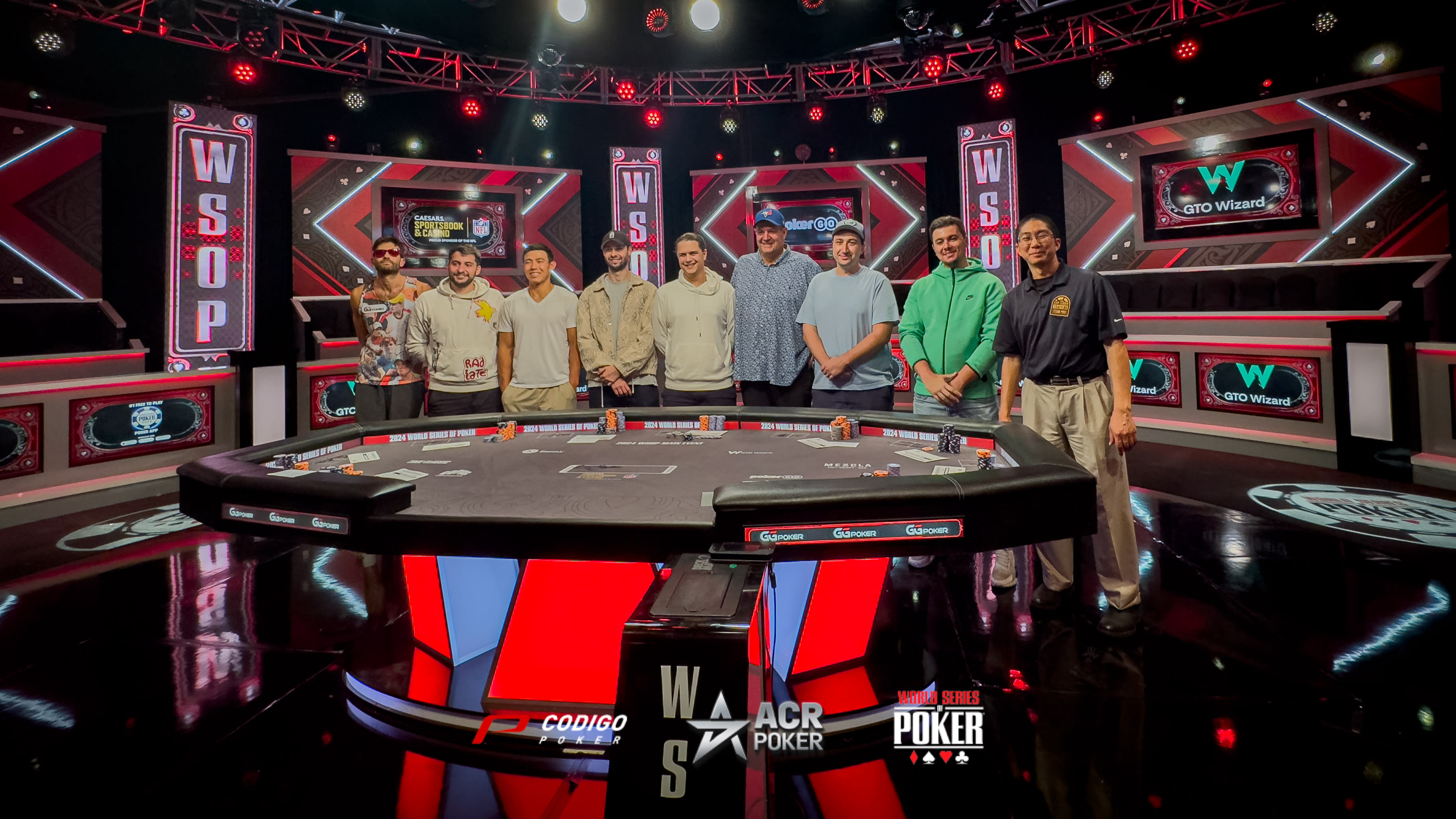 Sin latinos, Jordan Griff lidera la mesa final del WSOP Main Event