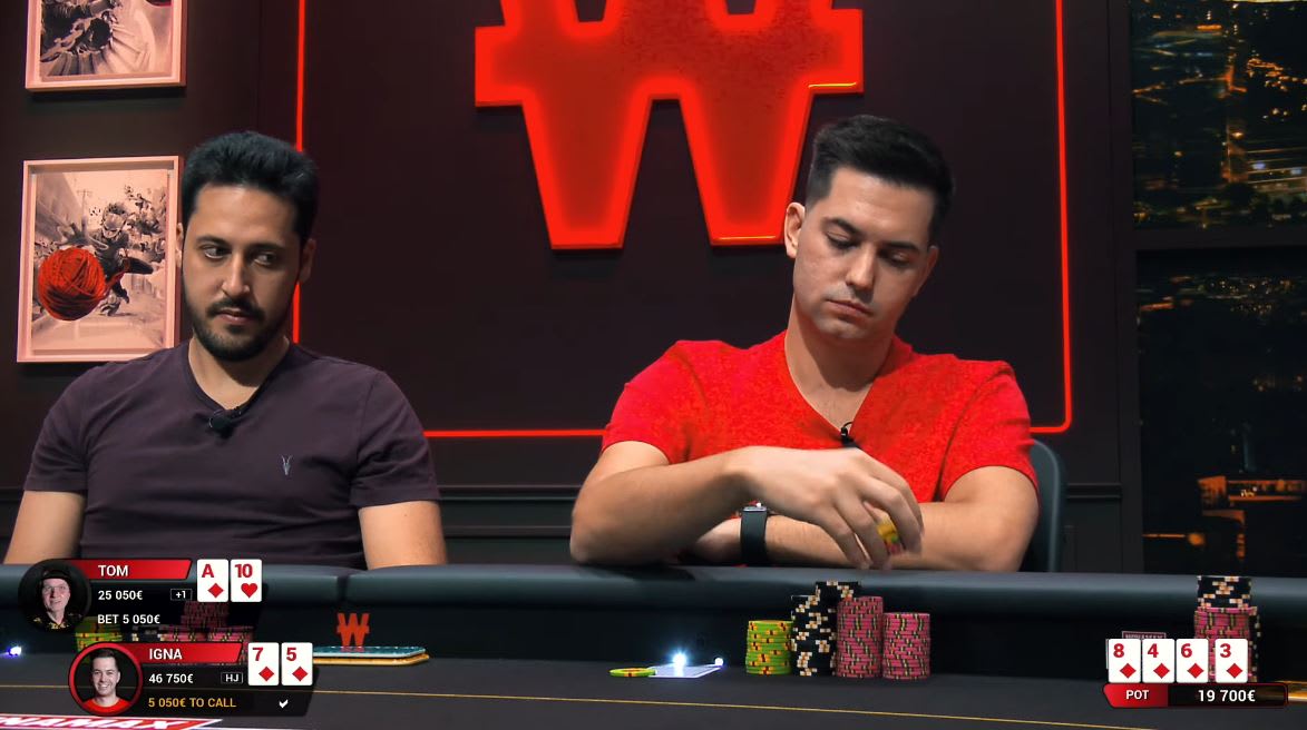 Una escalera de color sacudió las pantallas del cash game español