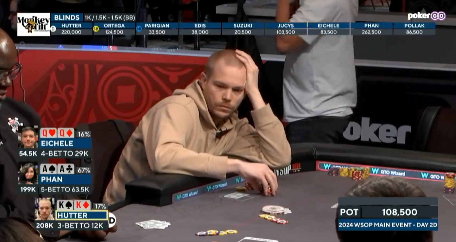 AA vs. KK vs. QQ: una mano y el final menos pensado en el Main Event de la WSOP