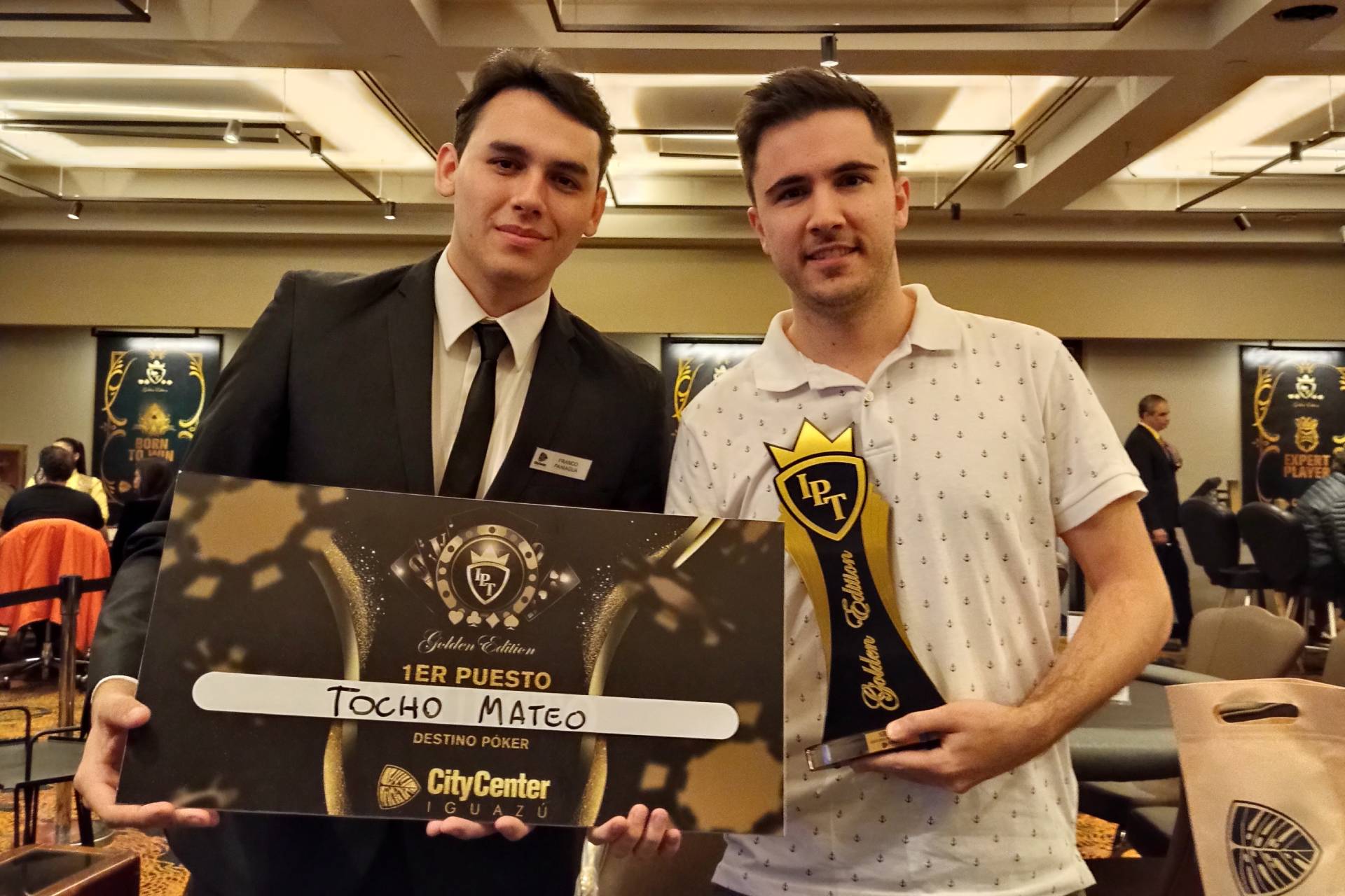 Mateo Tocho ganó el Iguazú Poker Tour Golden Edition