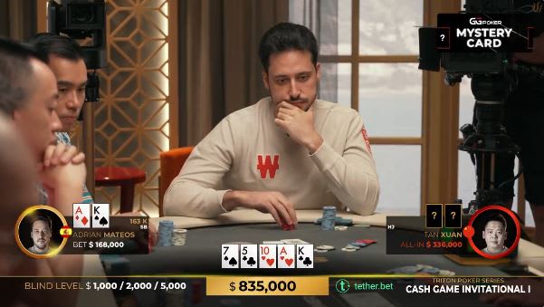 [VIDEO] En menos de 5 minutos, Adrián Mateos perdió un pozo de US$1M