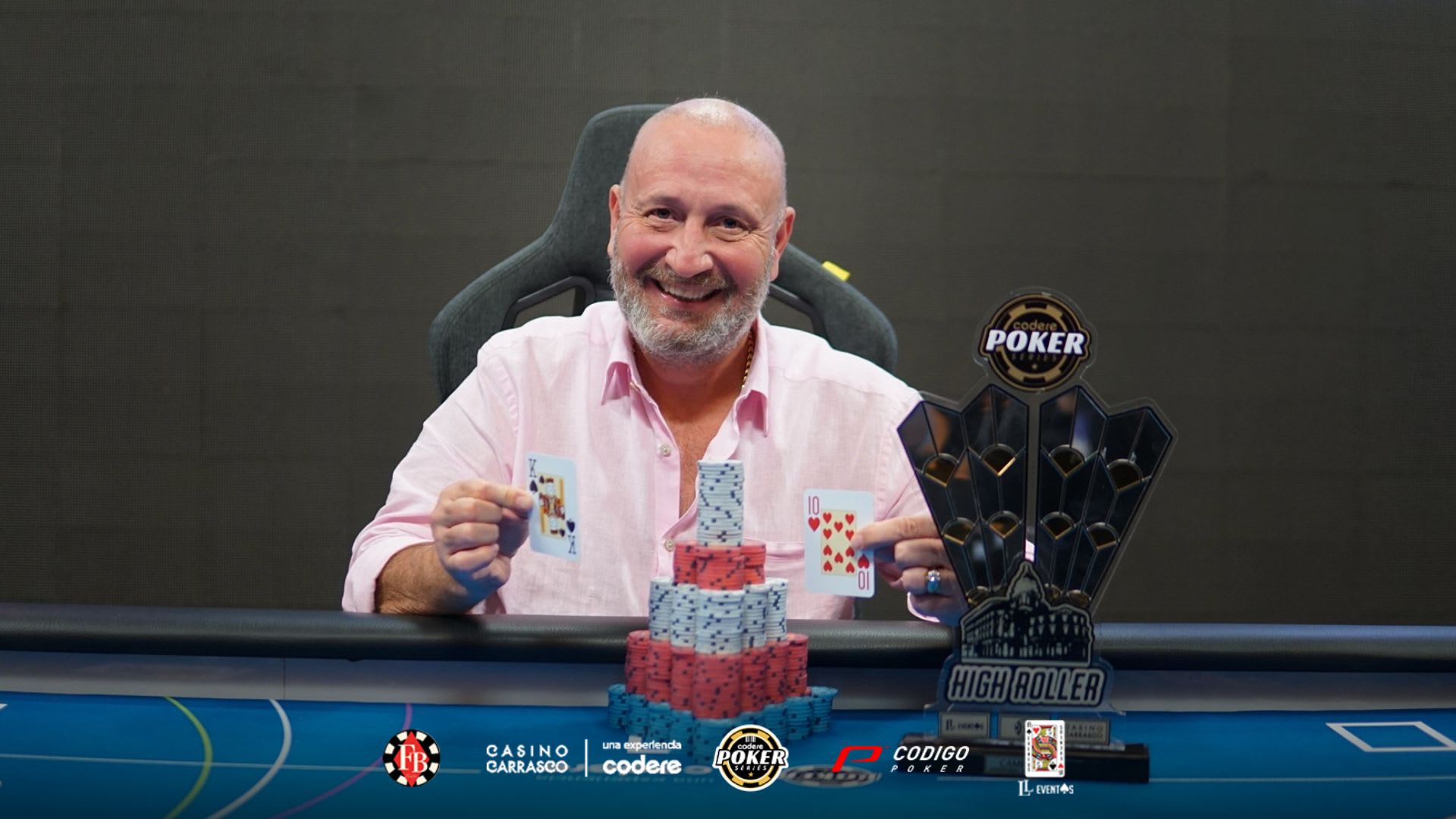 Fabio Escobar es el campeón del Carrasco High Roller en Montevideo