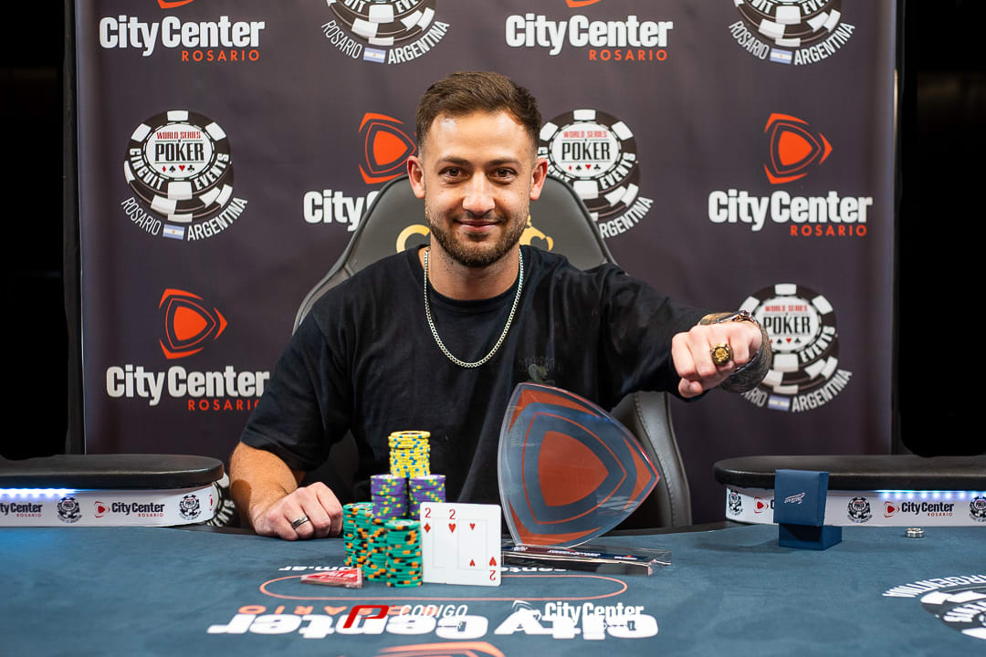 Almada Paz ganó el primer anillo de la WSOP Rosario