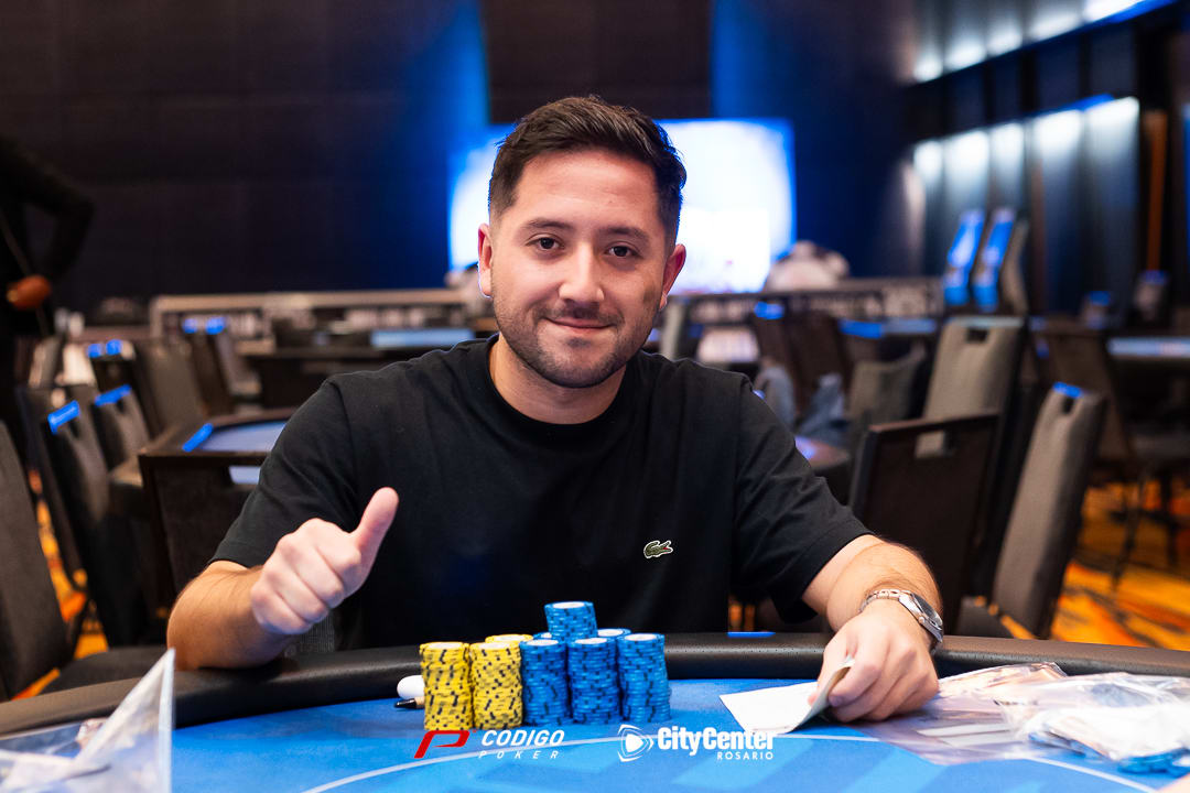 WSOP Rosario: Ronald Domínguez fue el mejor en el primer día del Monster Stack