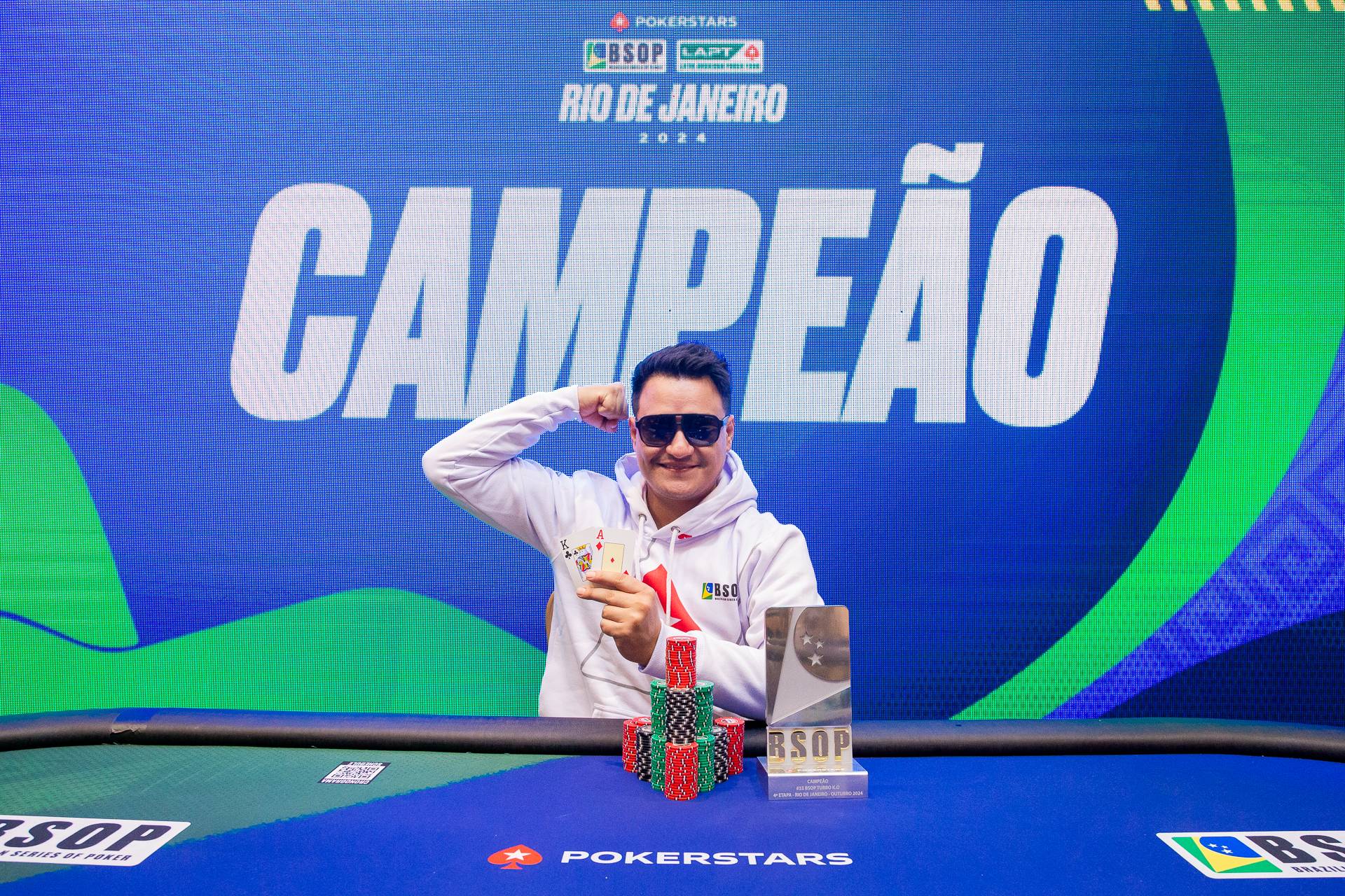 Cepeda le ganó el heads-up a Barattini y festejó en el BSOP Río