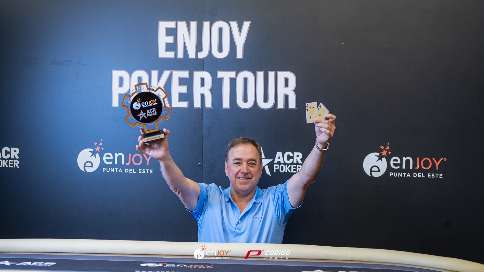Domínguez se quedó con el Senior del Enjoy Poker Tour
