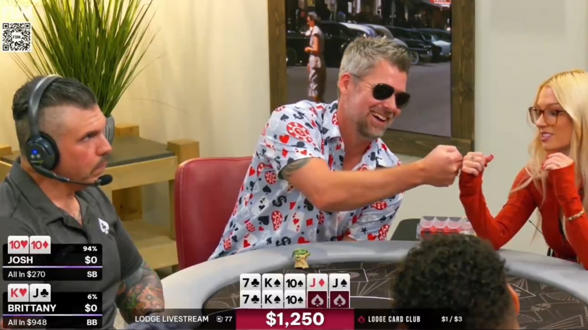 All-in con top pair vs. set flopeado y terminó ganando… ¡dos veces!