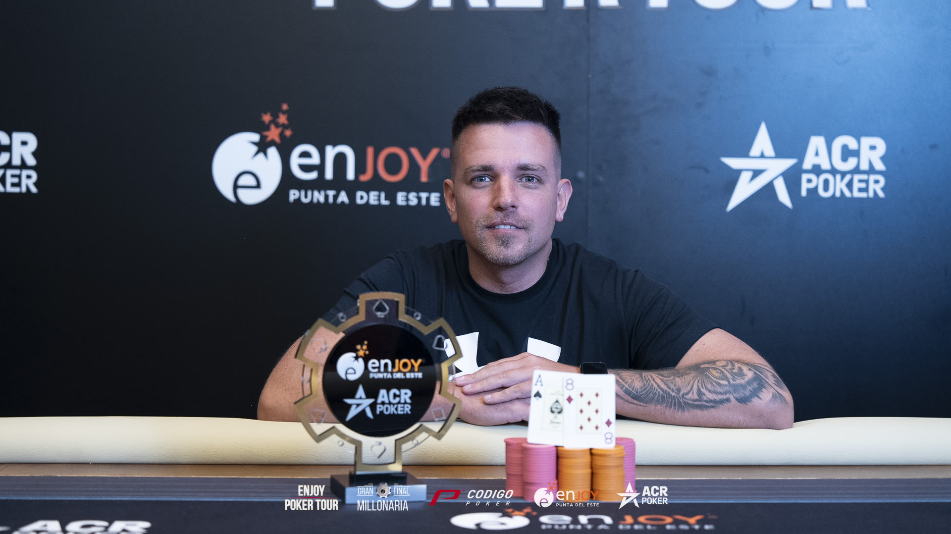Santiago Marín ganó el último Turbo del Enjoy Poker Tour
