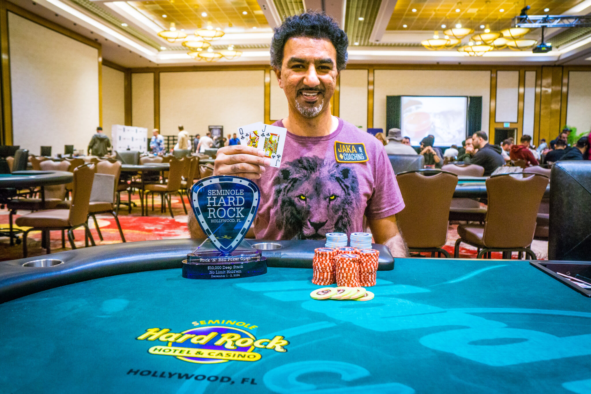 Faraz Jaka se llevó más de 300 mil dólares en el Seminole Hard Rock