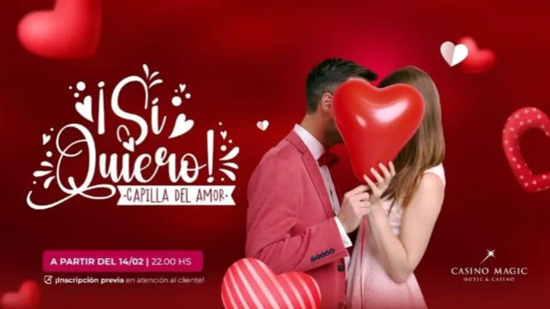 Como en Las Vegas pero en Argentina: bodas en el casino