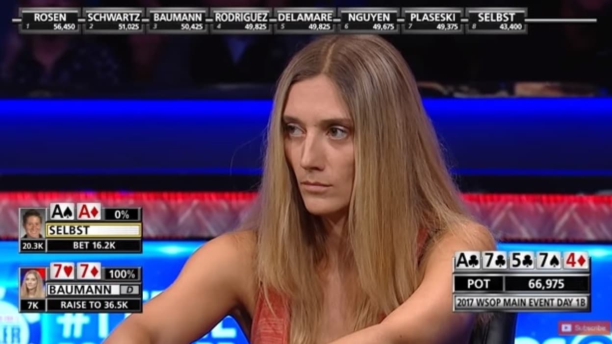 Poker vs. Full: la mano entre Gaëlle Baumann y Vanessa Selbst que nadie olvidará
