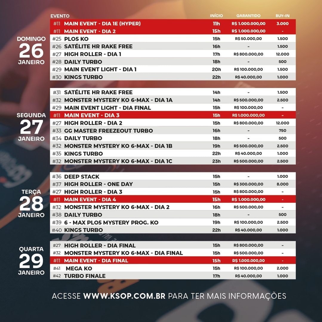 Ksop Rio De Janeiro Agenda 1