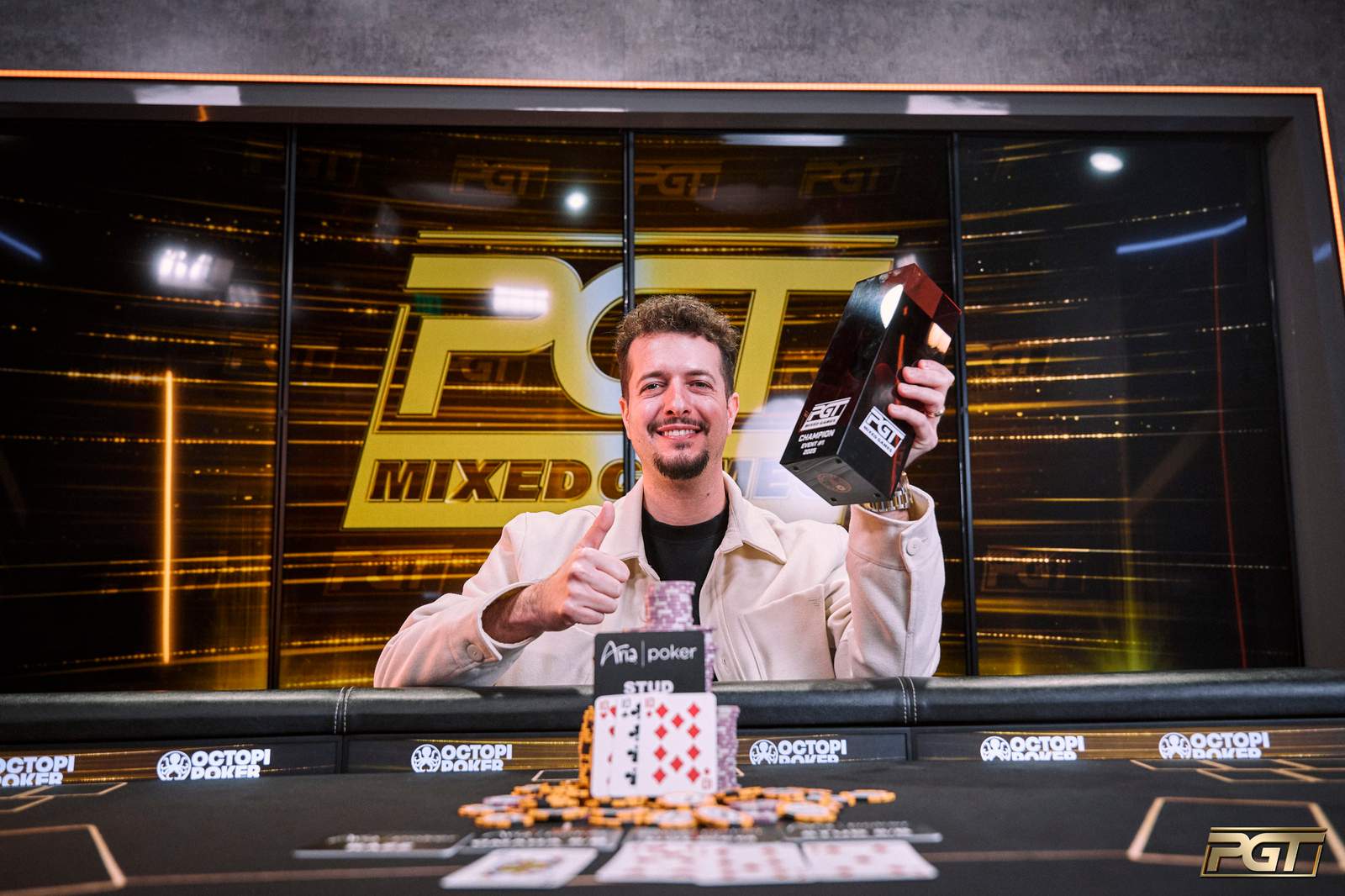 Nicolas Milgrom fue el primero en levantar una copa en el PGT Mixed Games