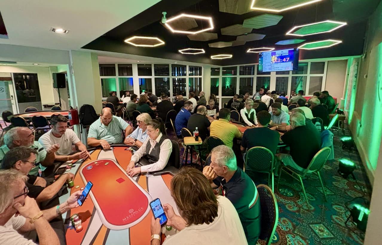 Adrián Chilano lideró el Día 1A del Poker Green en Melincué