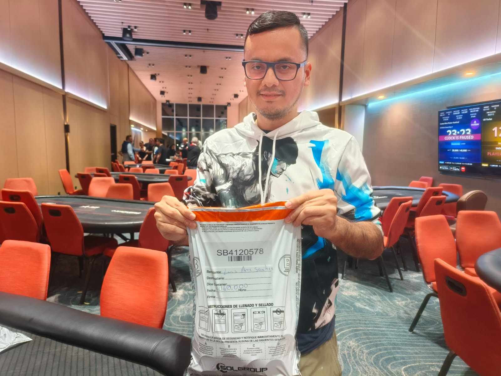 Costa Rica Poker Festival: Luis Arce lidera a los 18 finalistas del Main Event