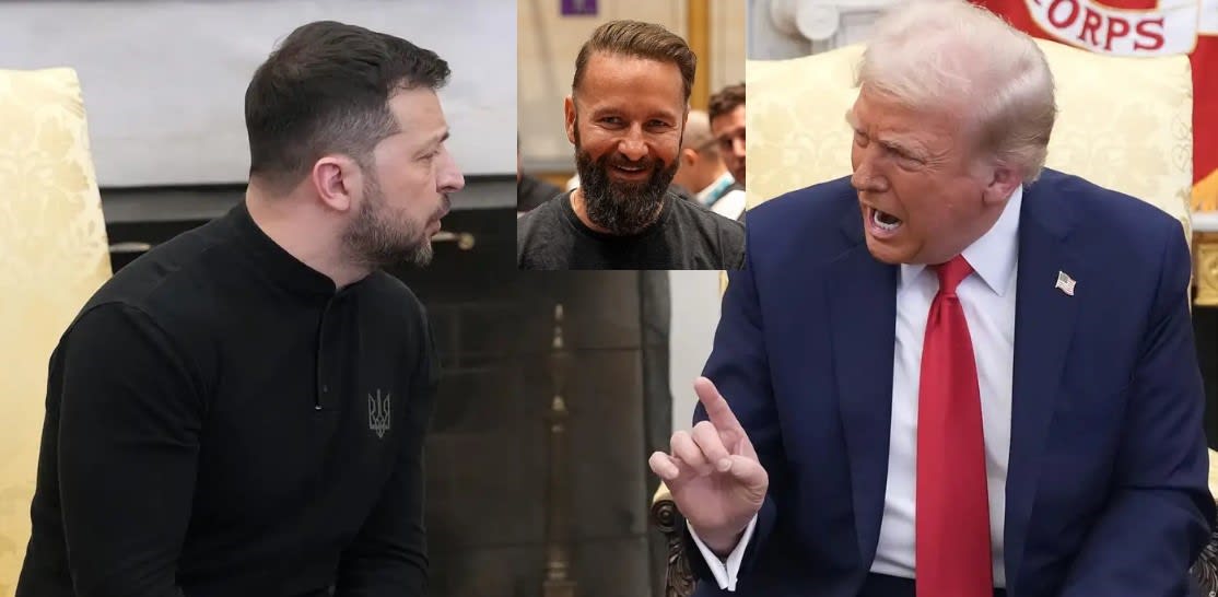 Negreanu comparó a Zelenski con un jugador de poker por su cruce vs. Trump