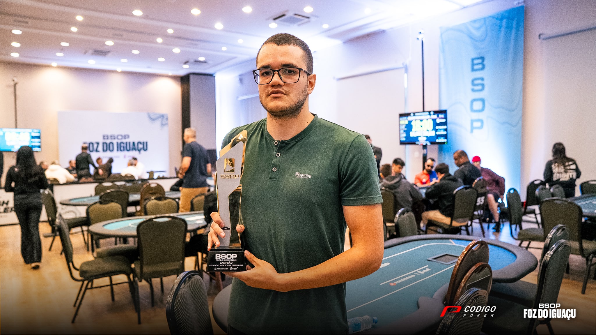 Carlos Serrano se quedó con el tercer High Roller del BSOP Foz de Iguazú