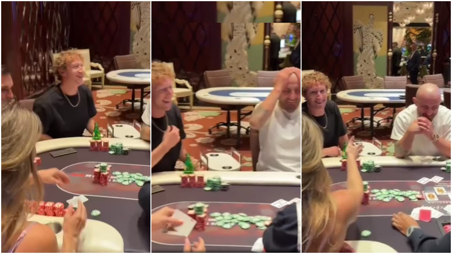 Mark Zuckerberg sorprende jugando al poker en Las Vegas: ¿está fuera de banca?
