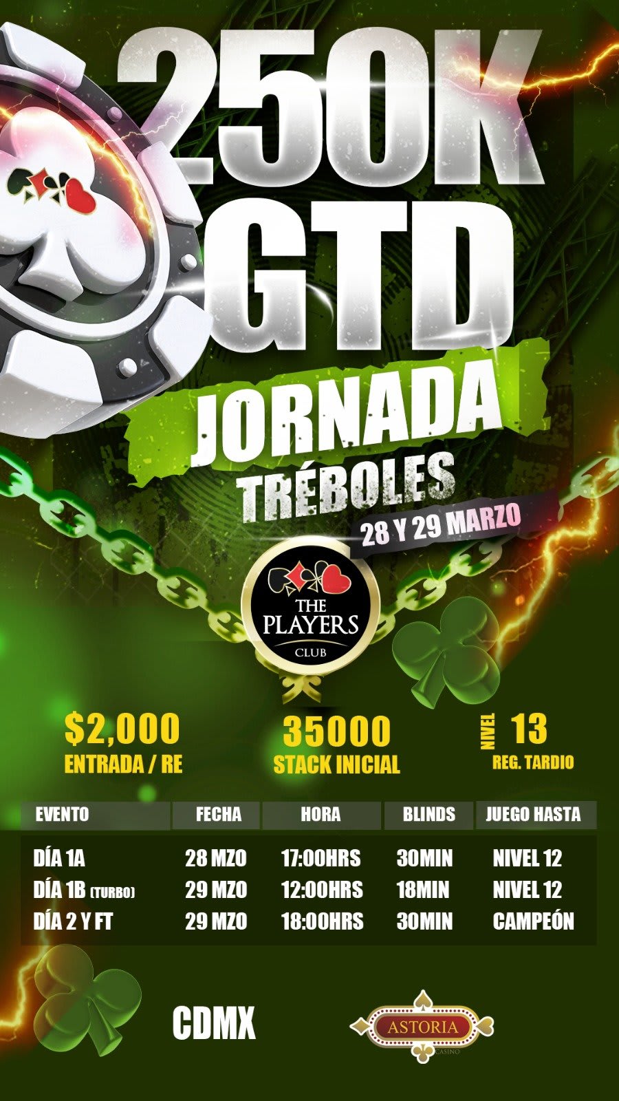 Jornada De Treboles 250K Gtd Astoria