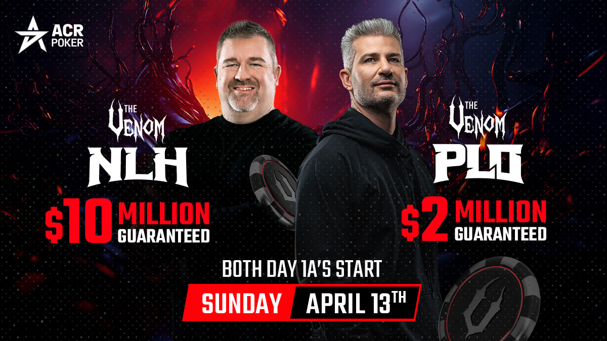 Vuelve The Venom y ACR Poker suma US$12 millones garantizados en premios