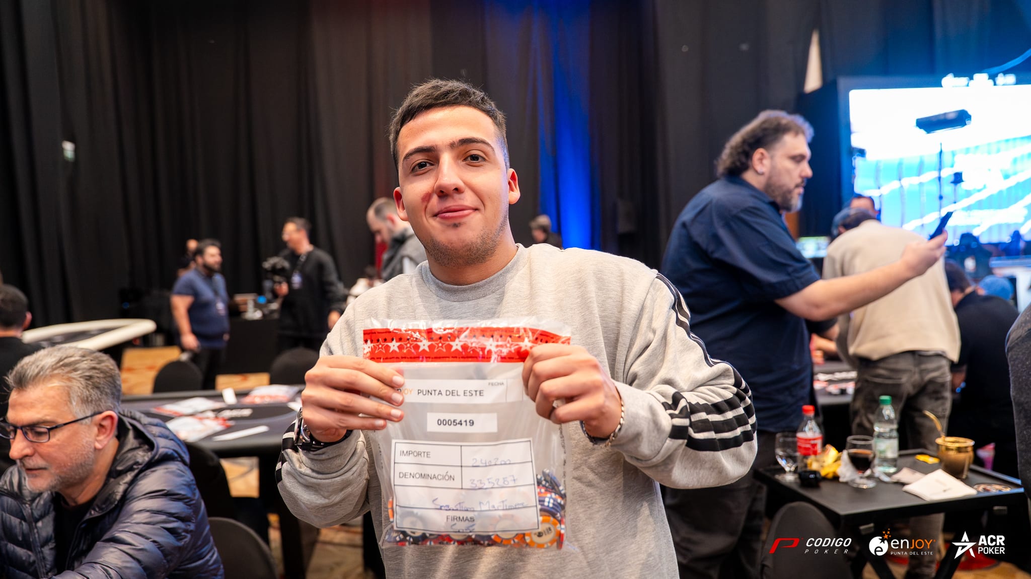Sebastian Martinez Chip Leader Main Event Dia 1C Enjoy Agosto 2025