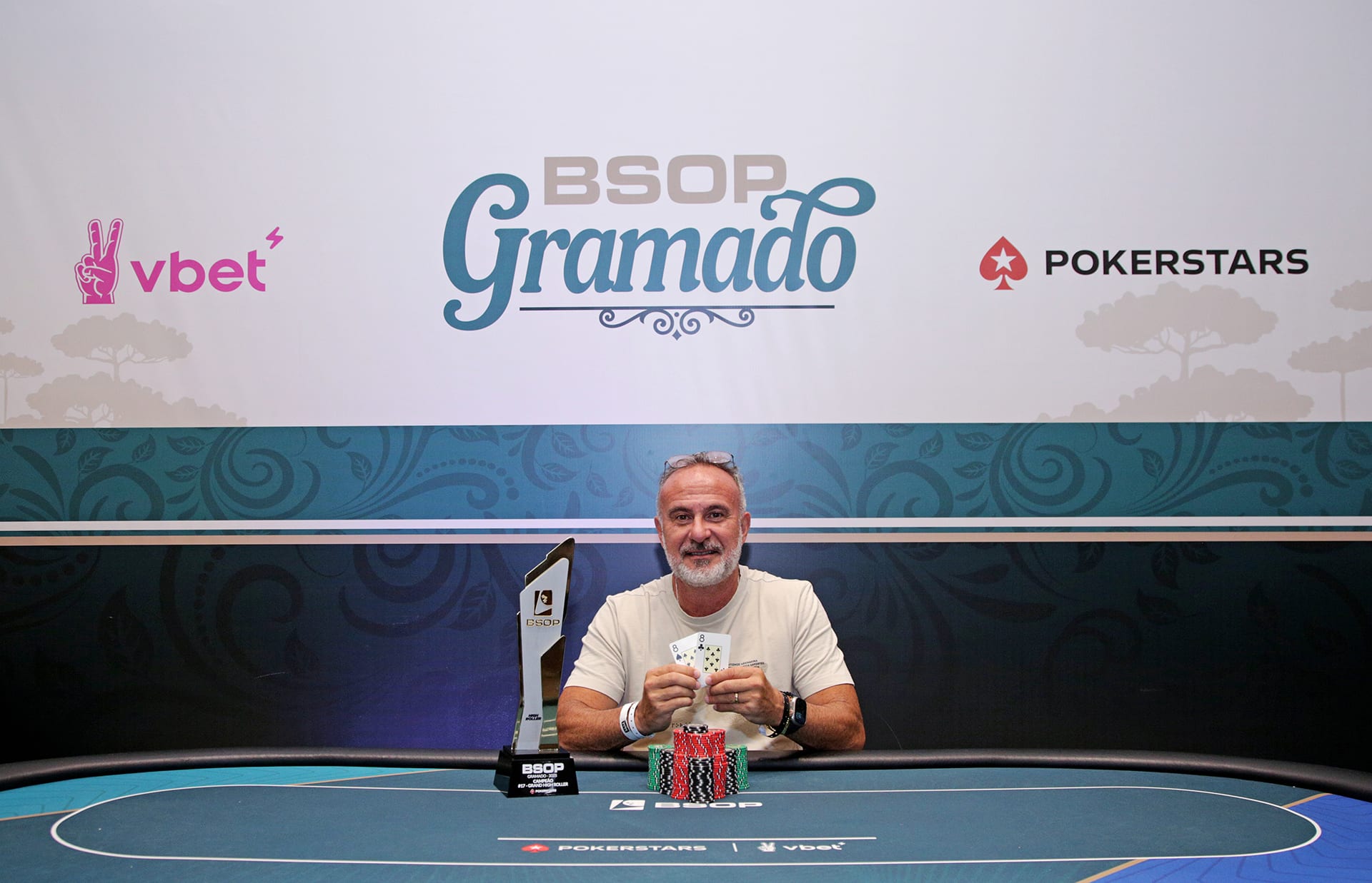 Fábio Sanches vence Grand High Roller do BSOP Gramado e leva R$ 380 mil