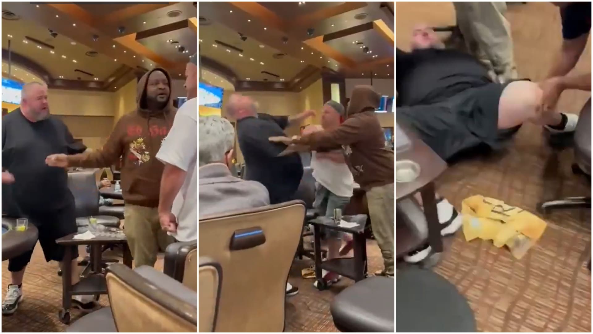 ¿Se llevó el bounty por el KO? La brutal pelea en un poker-room de Las Vegas