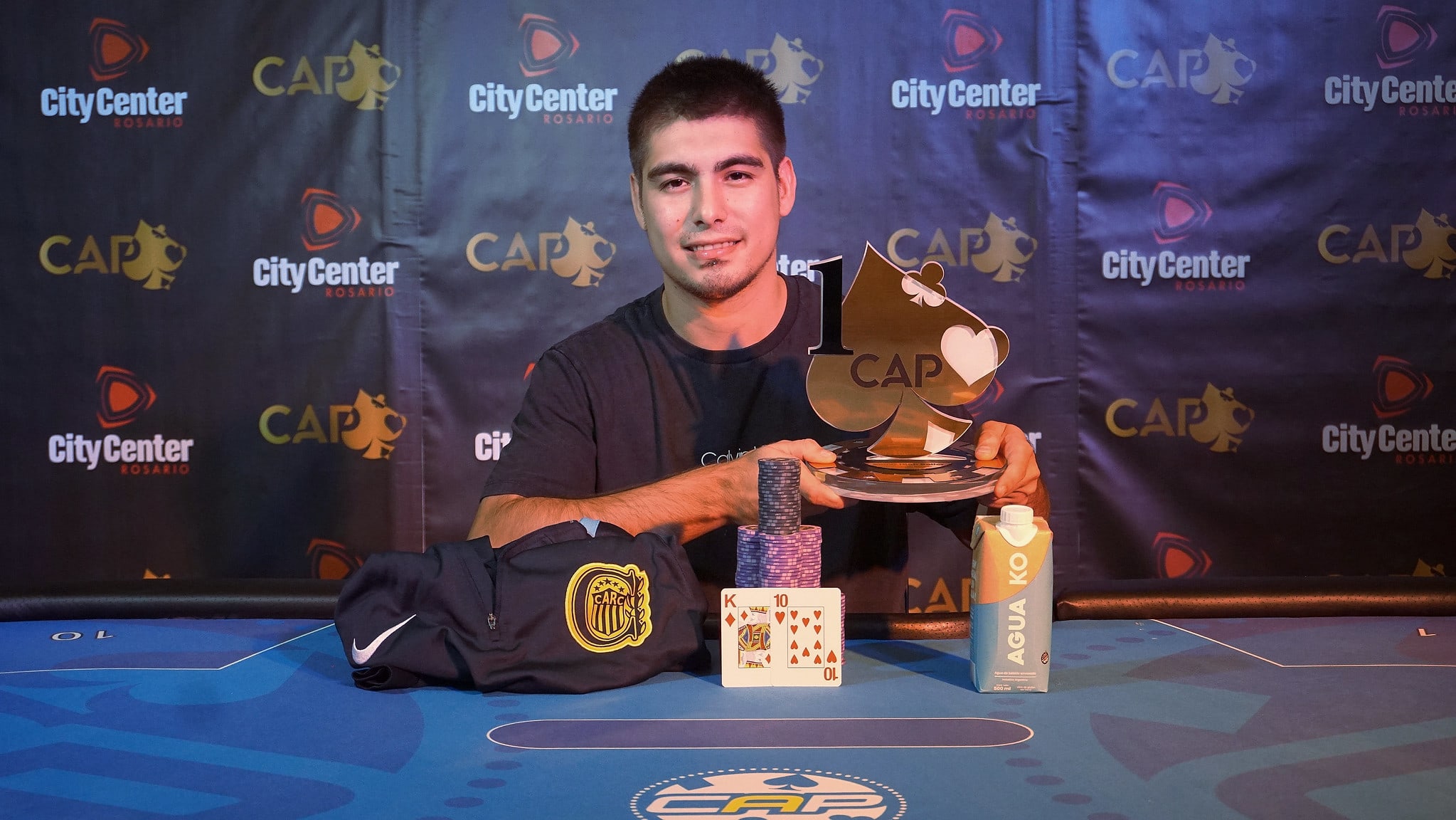 Imanol Ayala se quedó con el Super High Roller del CAP Rosario