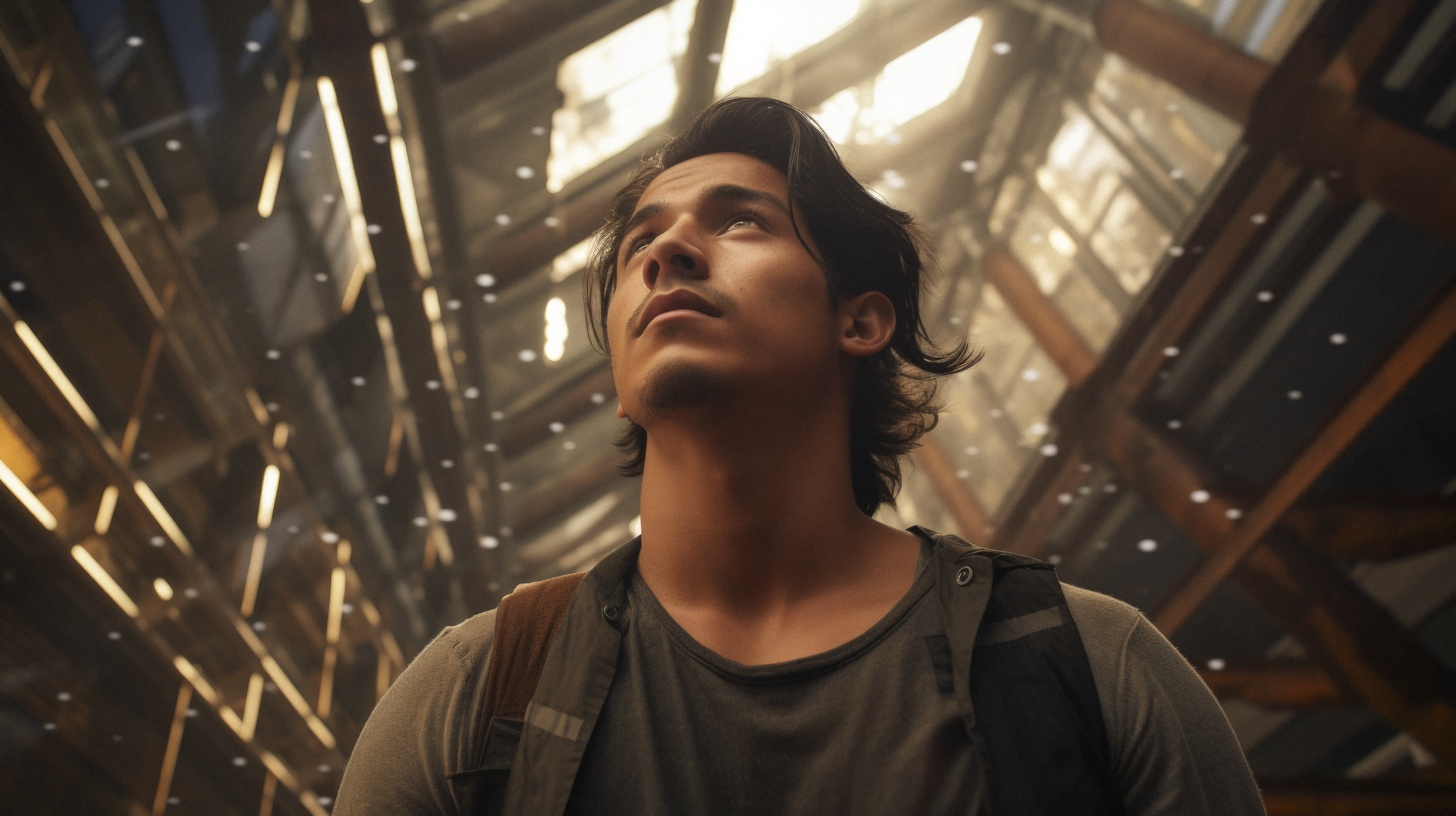 Portrait Indigenous Person Integrated Into Modern Life