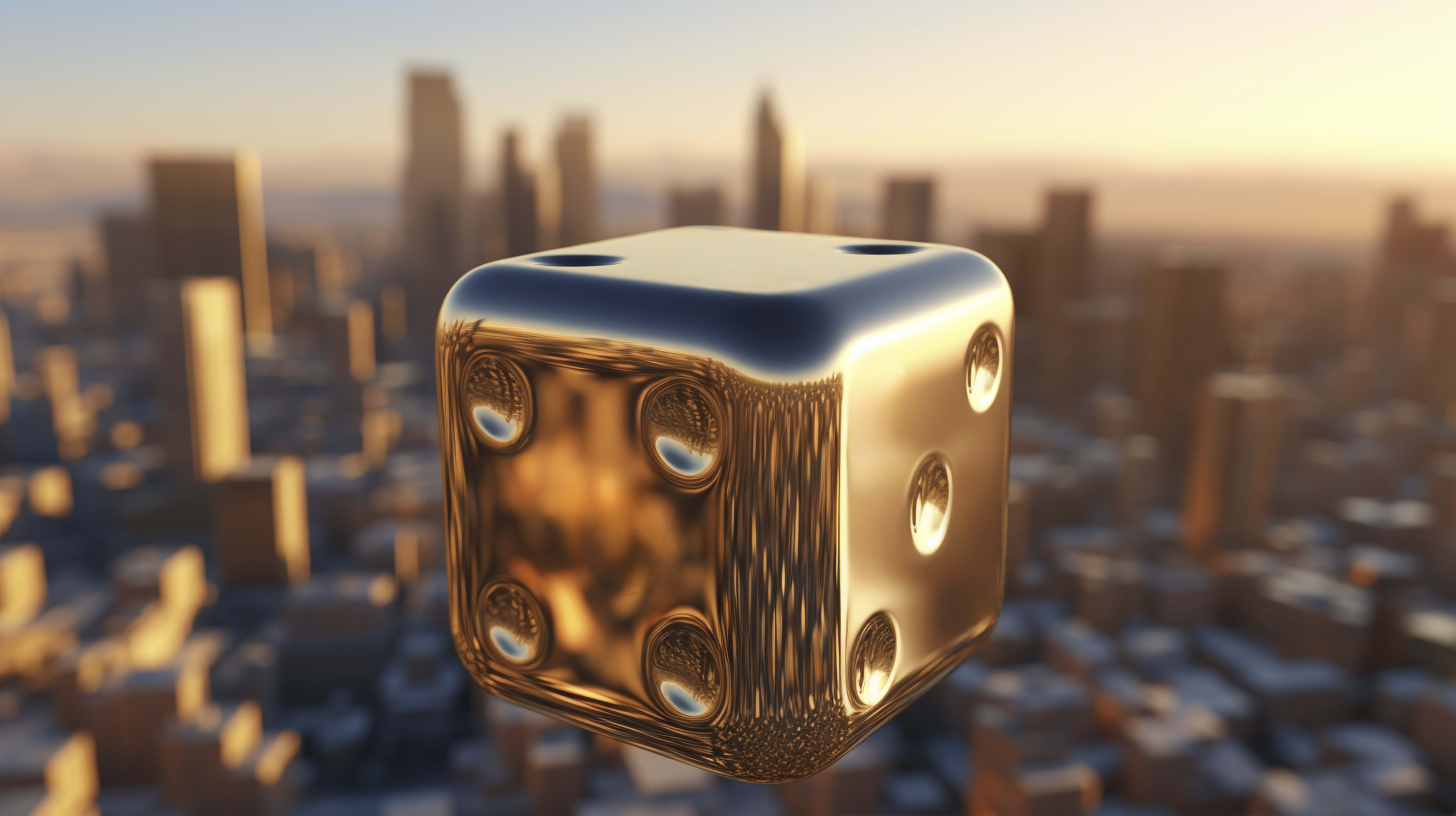 Los Dados 3D Al Aire Libre