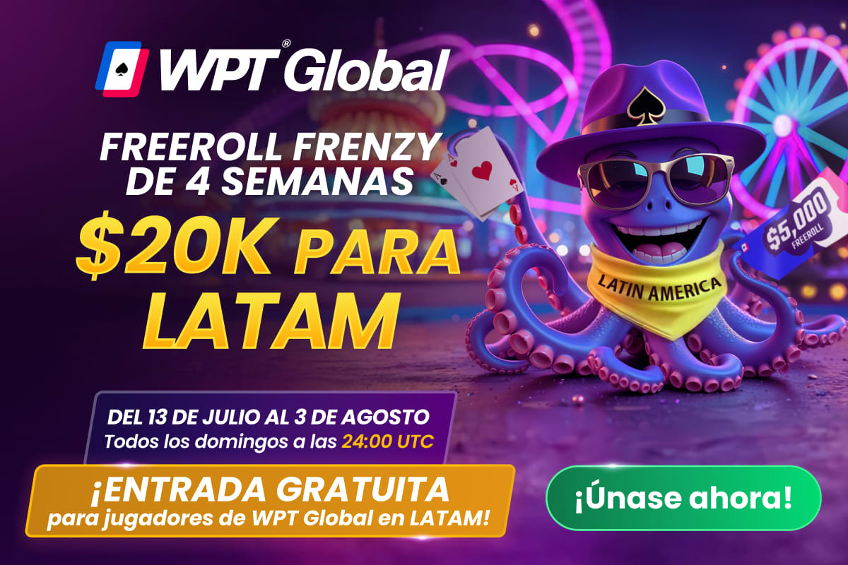 WPT Global: este domingo juega un freeroll con US$5.000 garantizados