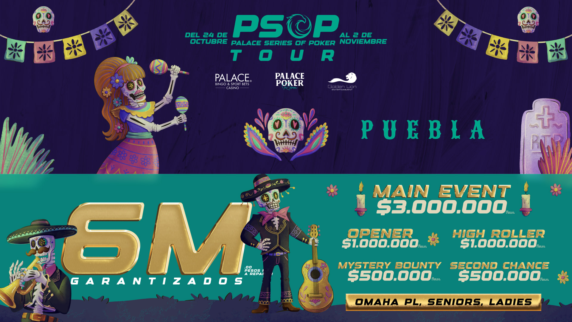 El PSOP Puebla tendrá su tradicional Calaverita con 6M garantizados