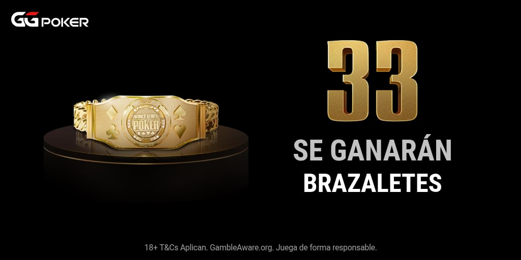 La WSOP Online regresa a GGPoker con 33 brazaletes y más de US$50M GTD
