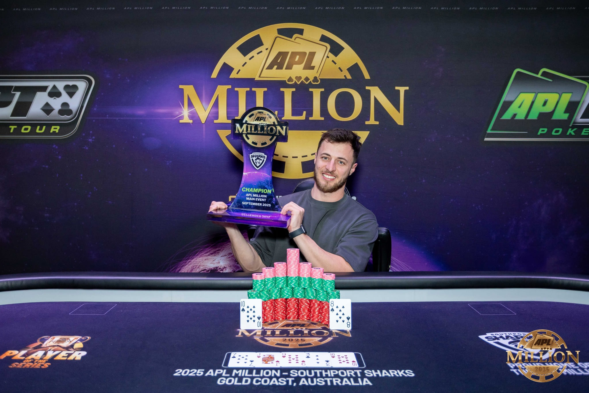 Higor Seibel vence Main Event da Australian Poker League e leva mais de R$ 2,6 milhões