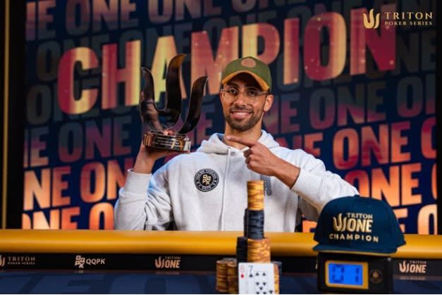 El primer campeón del Triton One Main Event es un ex futbolista que se clasificó vía satélite y ganó casi un millón
