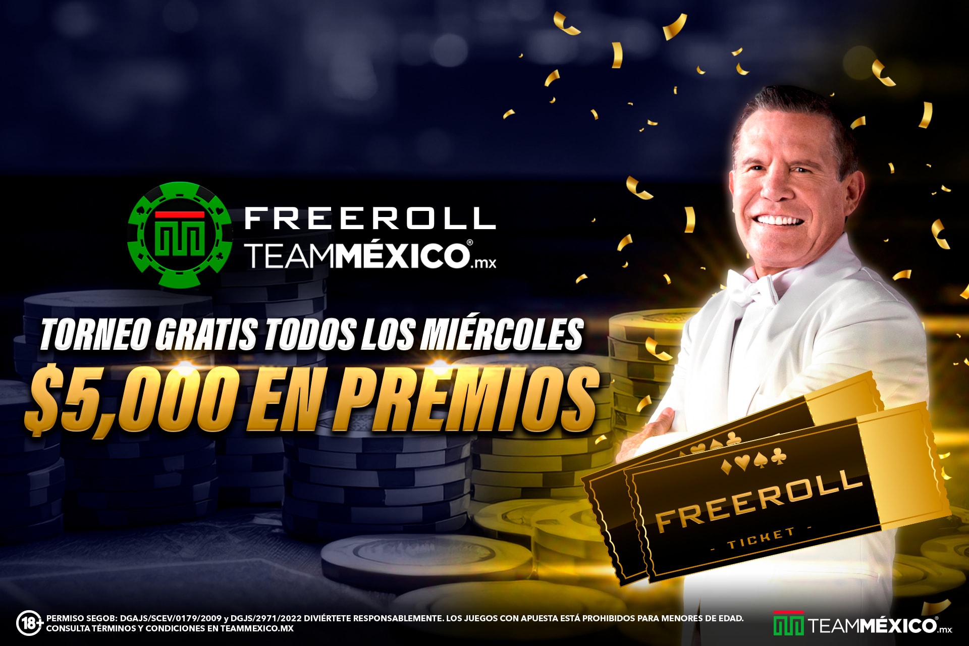 En Team México los miércoles se gana con solo jugar su freeroll