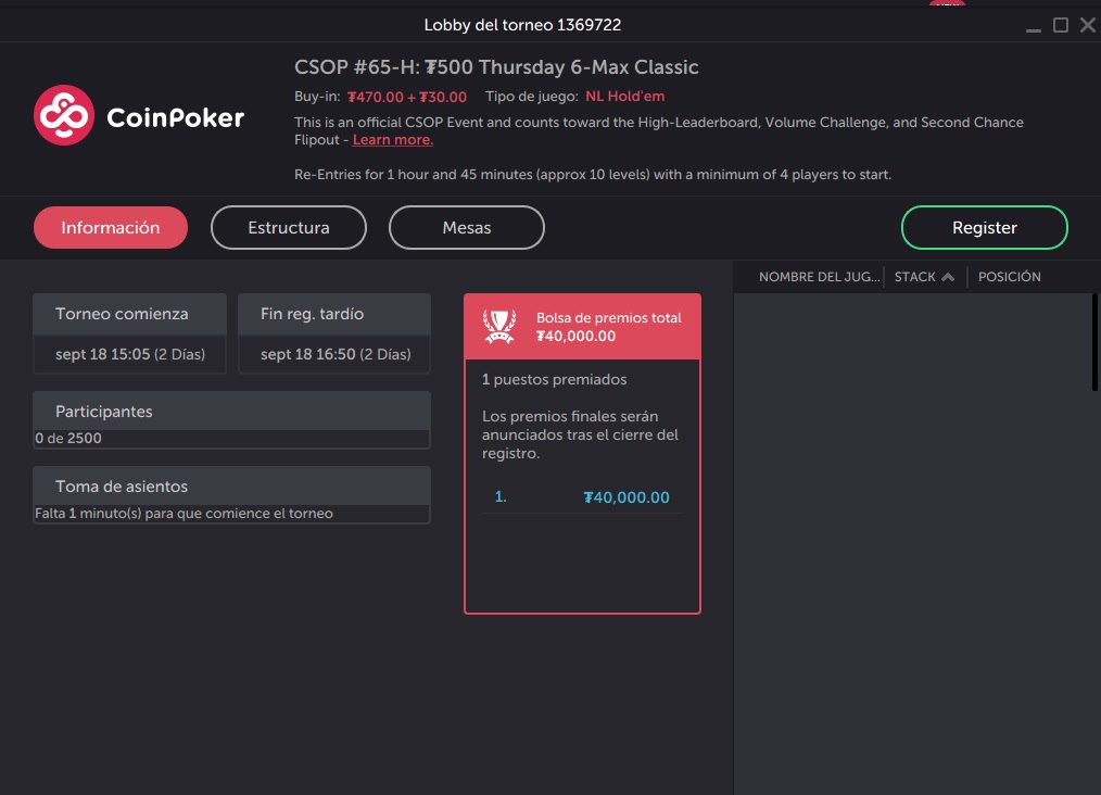 CoinPoker ofrece acción toda la semana con las CSOP 2025