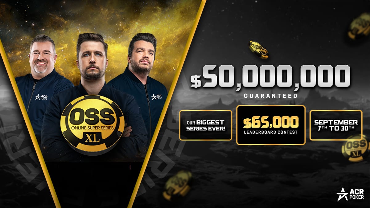 Fin de semana de mucha acción en ACR Poker con las US$50M GTD OSS XL