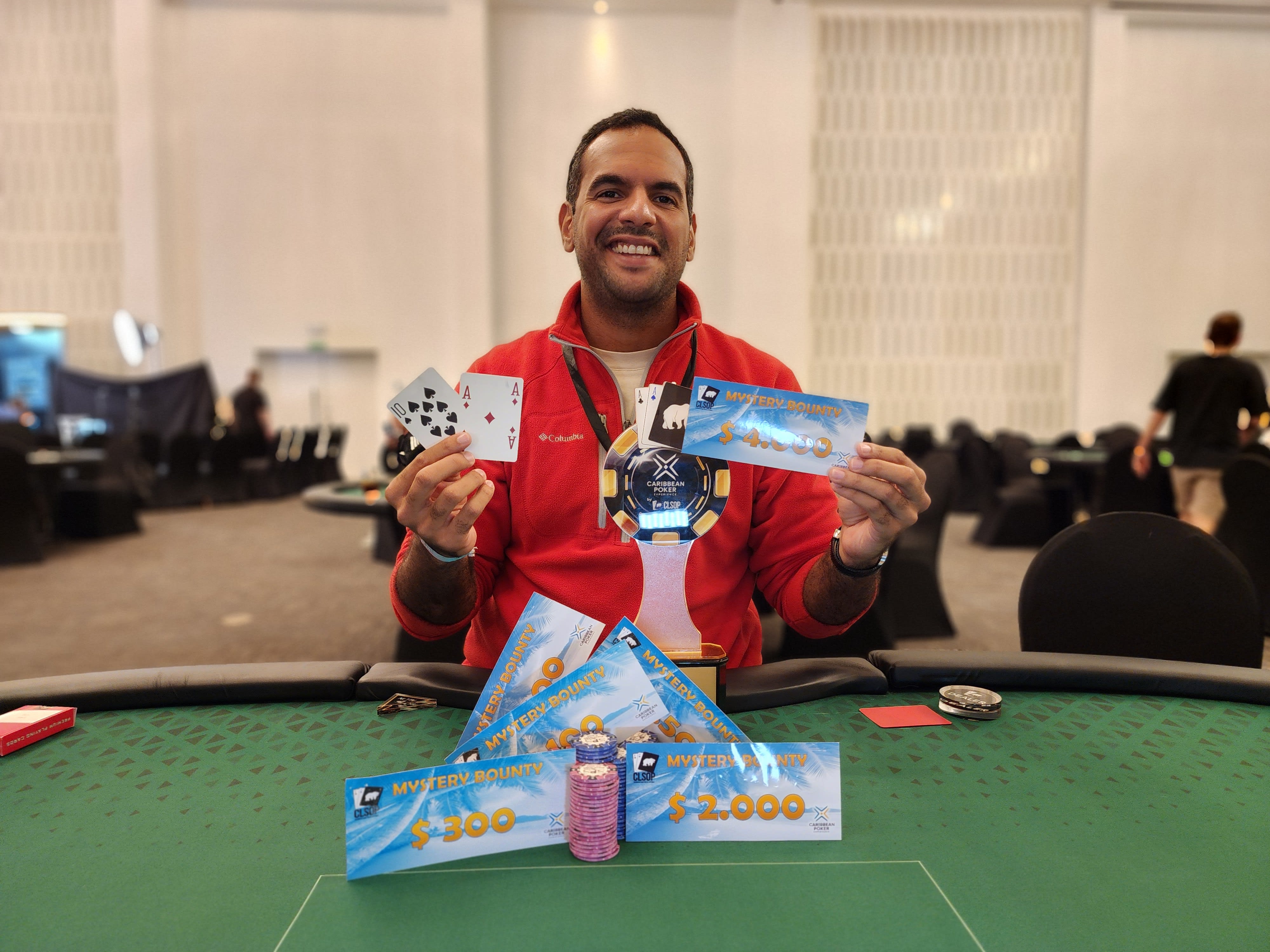 Gilbert Cruz arrasó en el Evento Mystery Bounty del Caribbean Poker Experience
