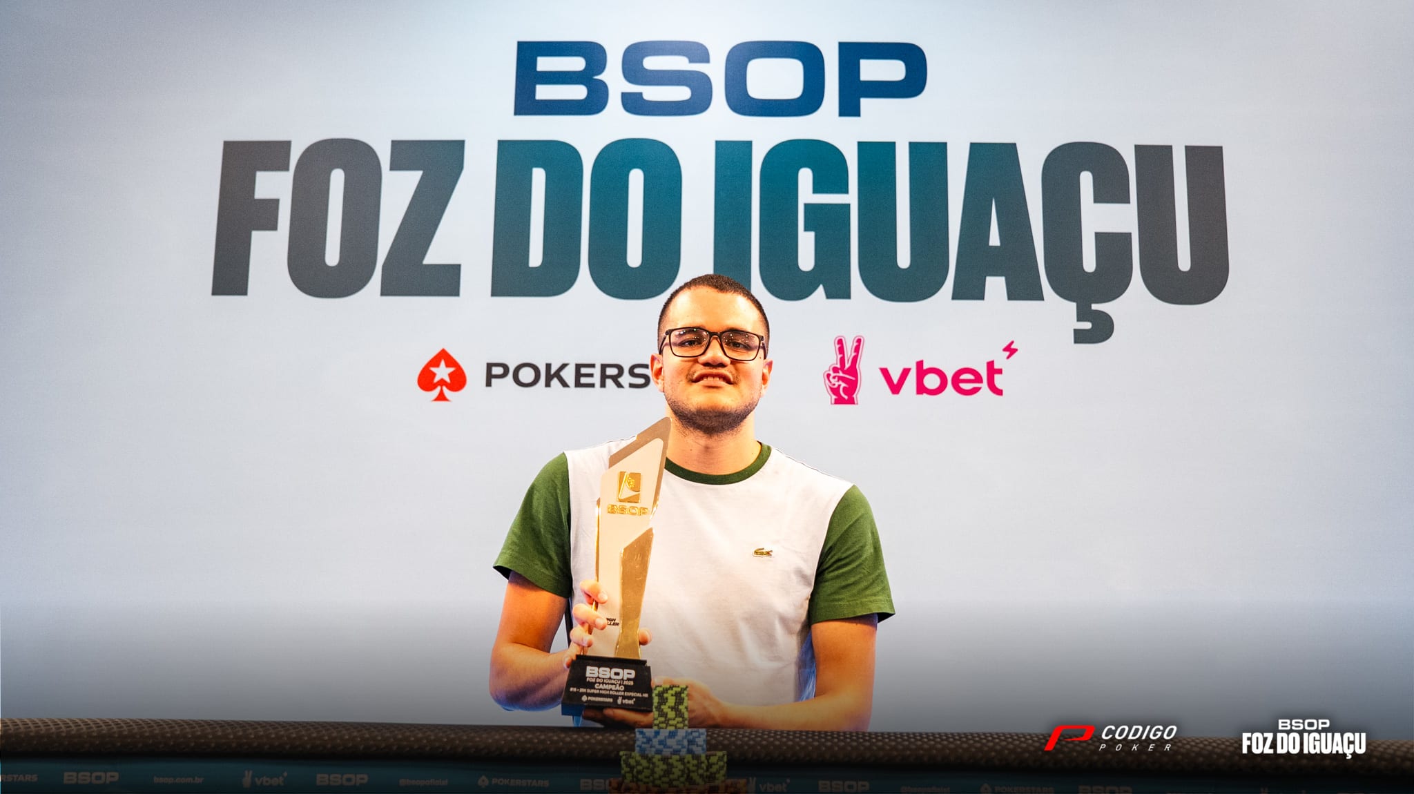 Carlos Serrano Ganador 25K Super High Roller Dia Final Foz Do Iguacu