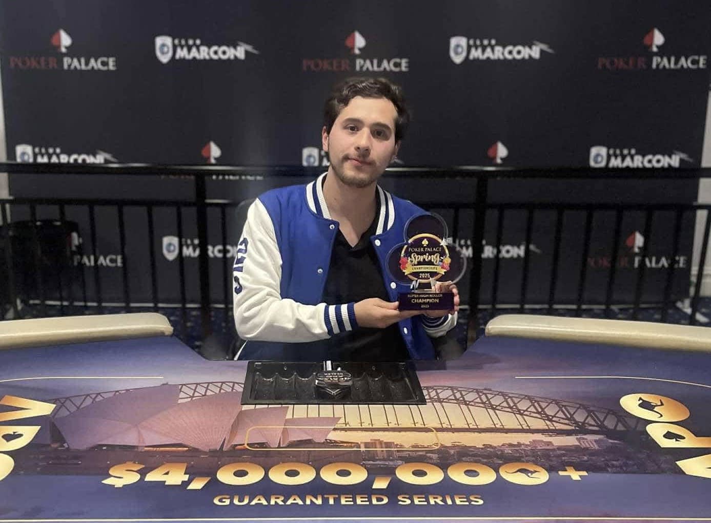 Diego Ponce fue campeón del High Roller en el Palace de Australia