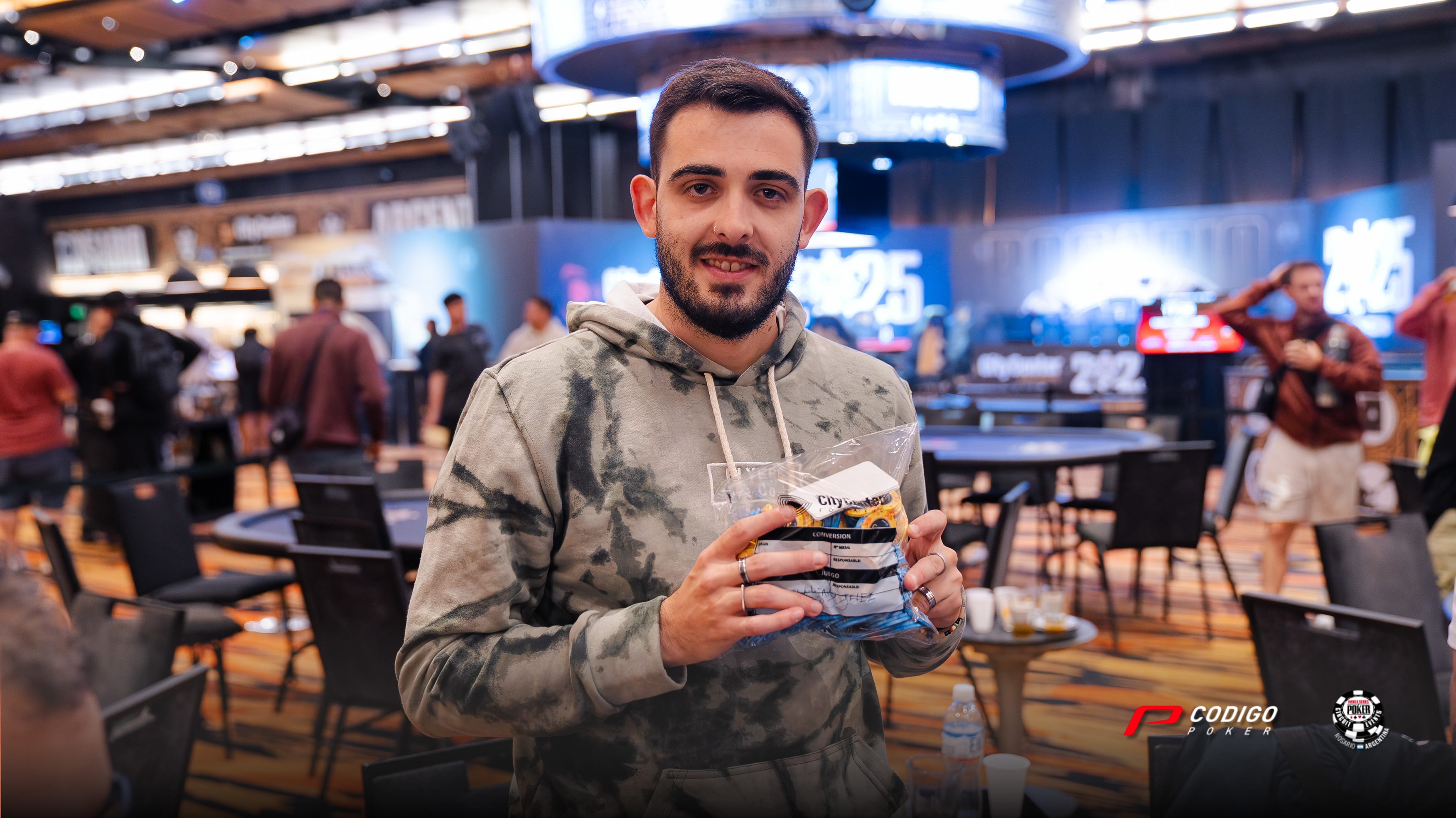 WSOP Rosario: Lautaro Telez llega como líder del Main Event al Día 2