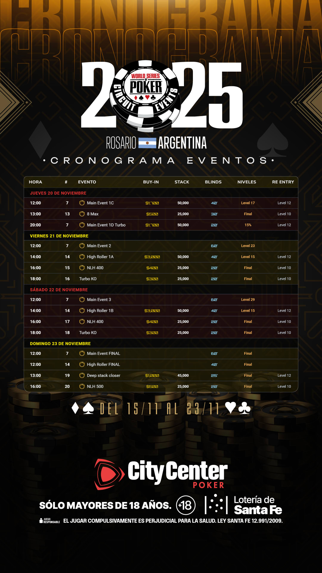 Wsop Rosario 2025 Agenda 1